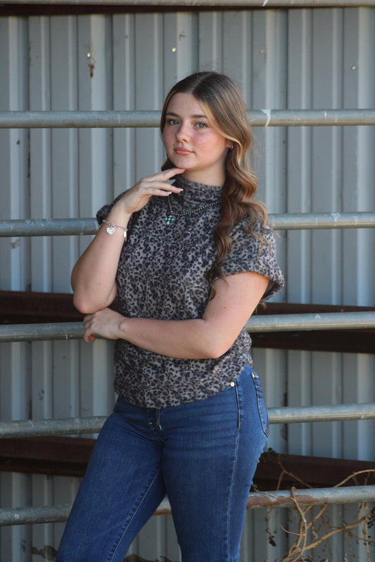 Smokey Leopard Tee