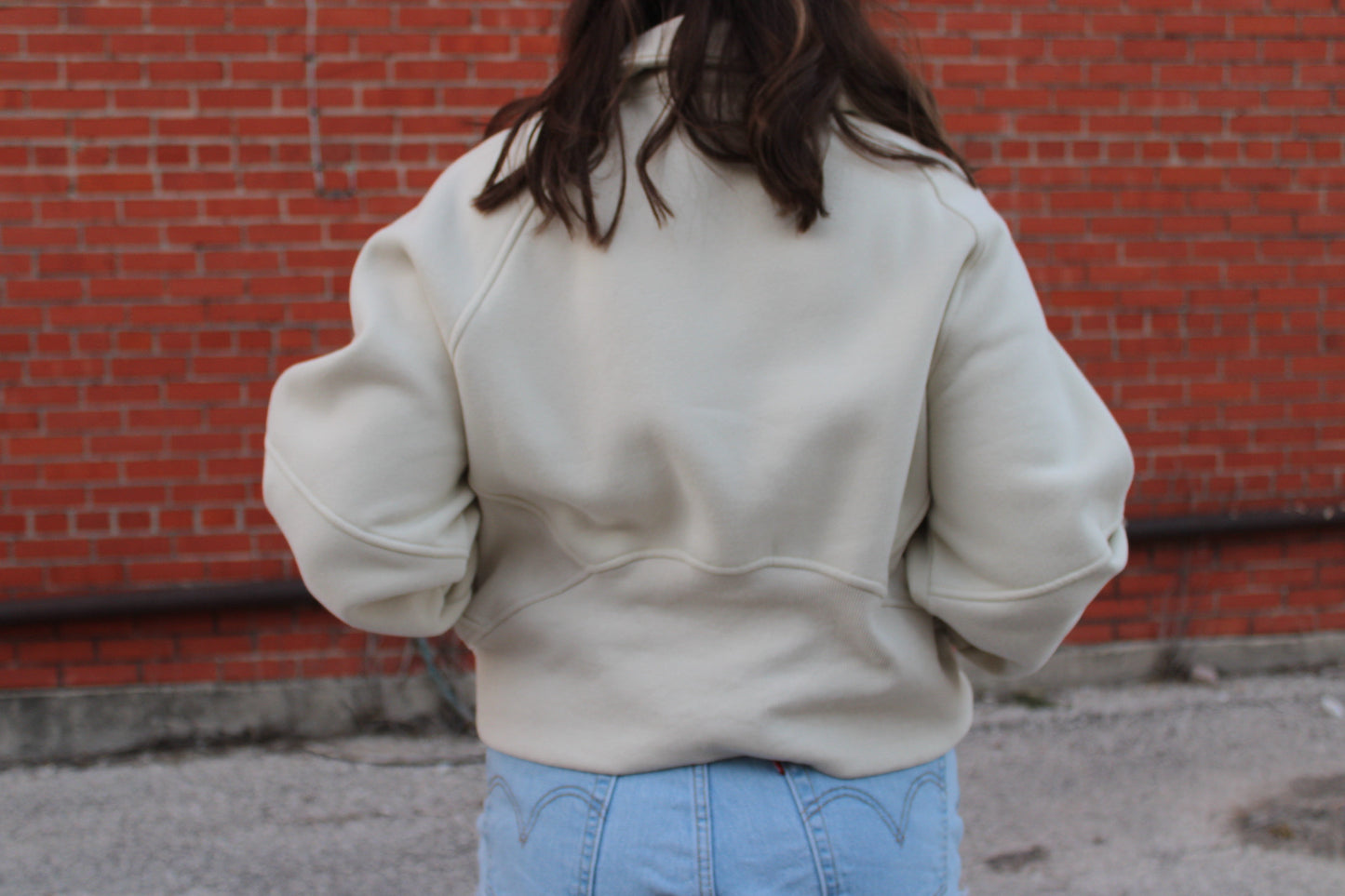 Bone Cloud Half Zip