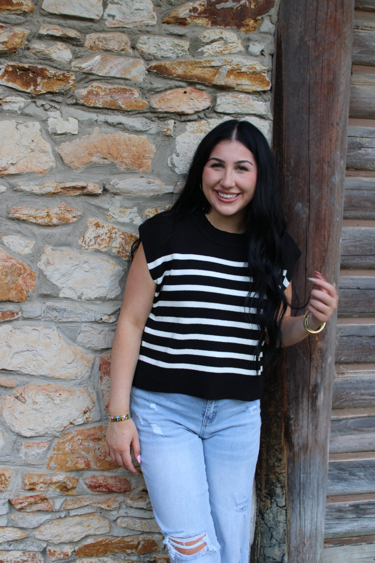 Shoreline Stripes Top