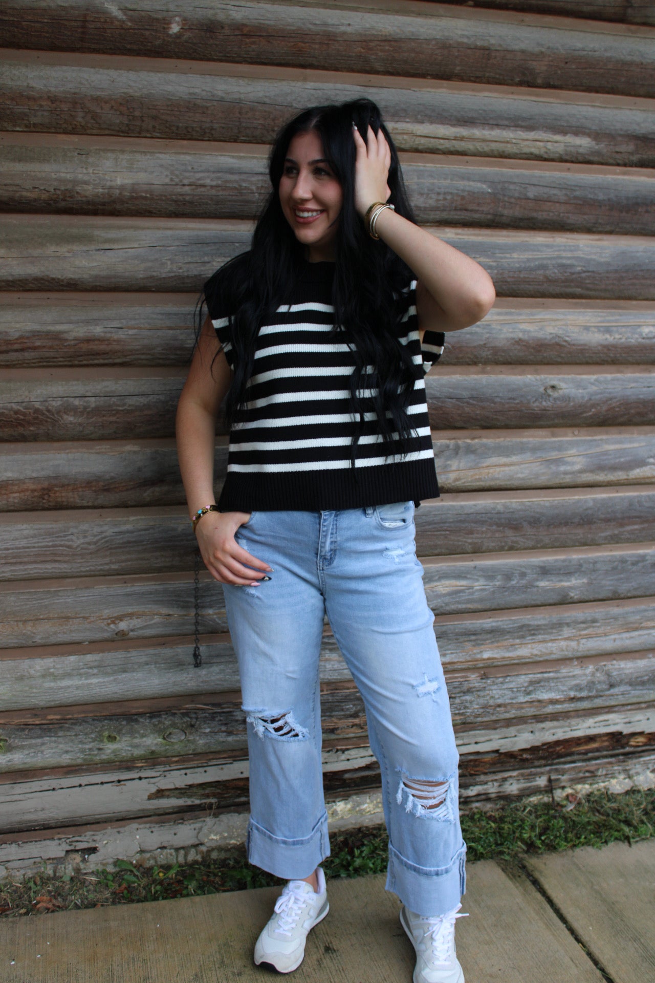 Shoreline Stripes Top