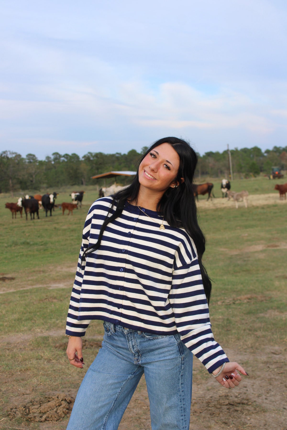 Navy Darling Cardigan