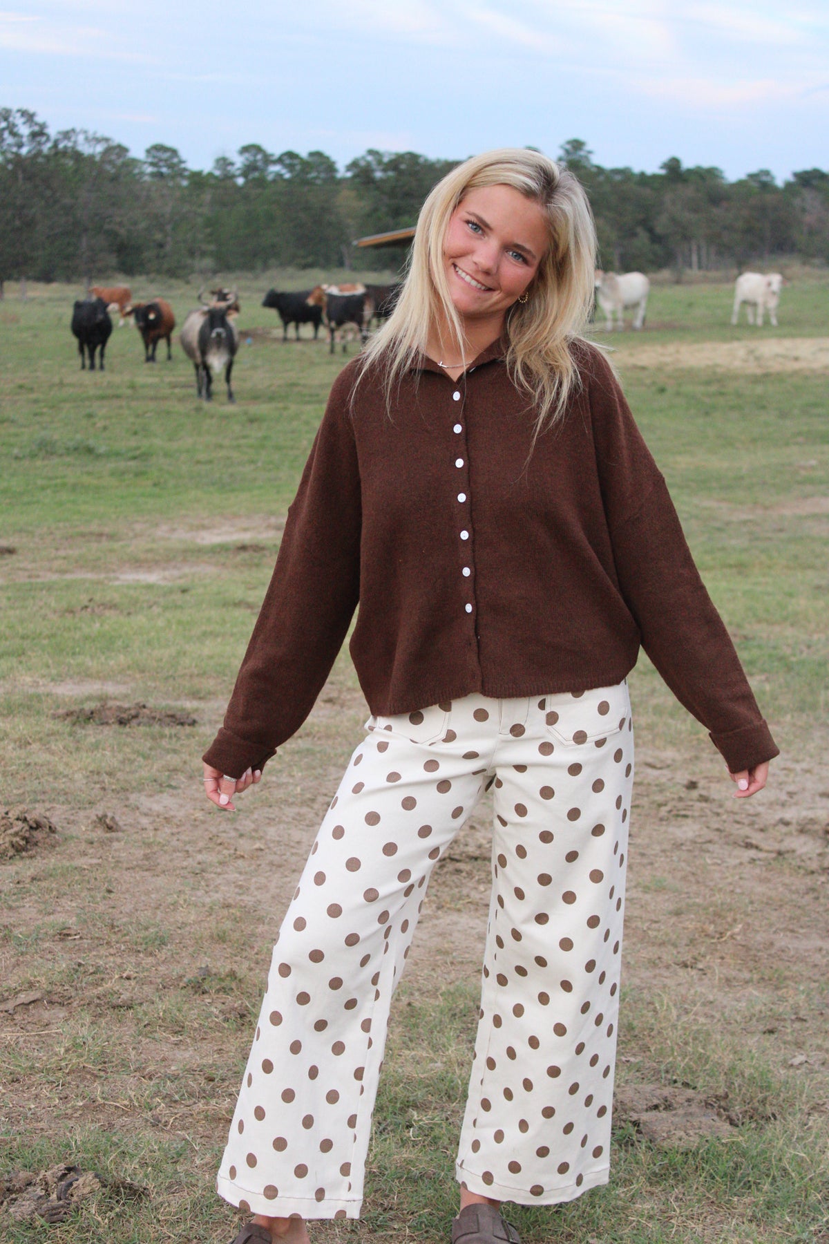 Latte Dot Pants