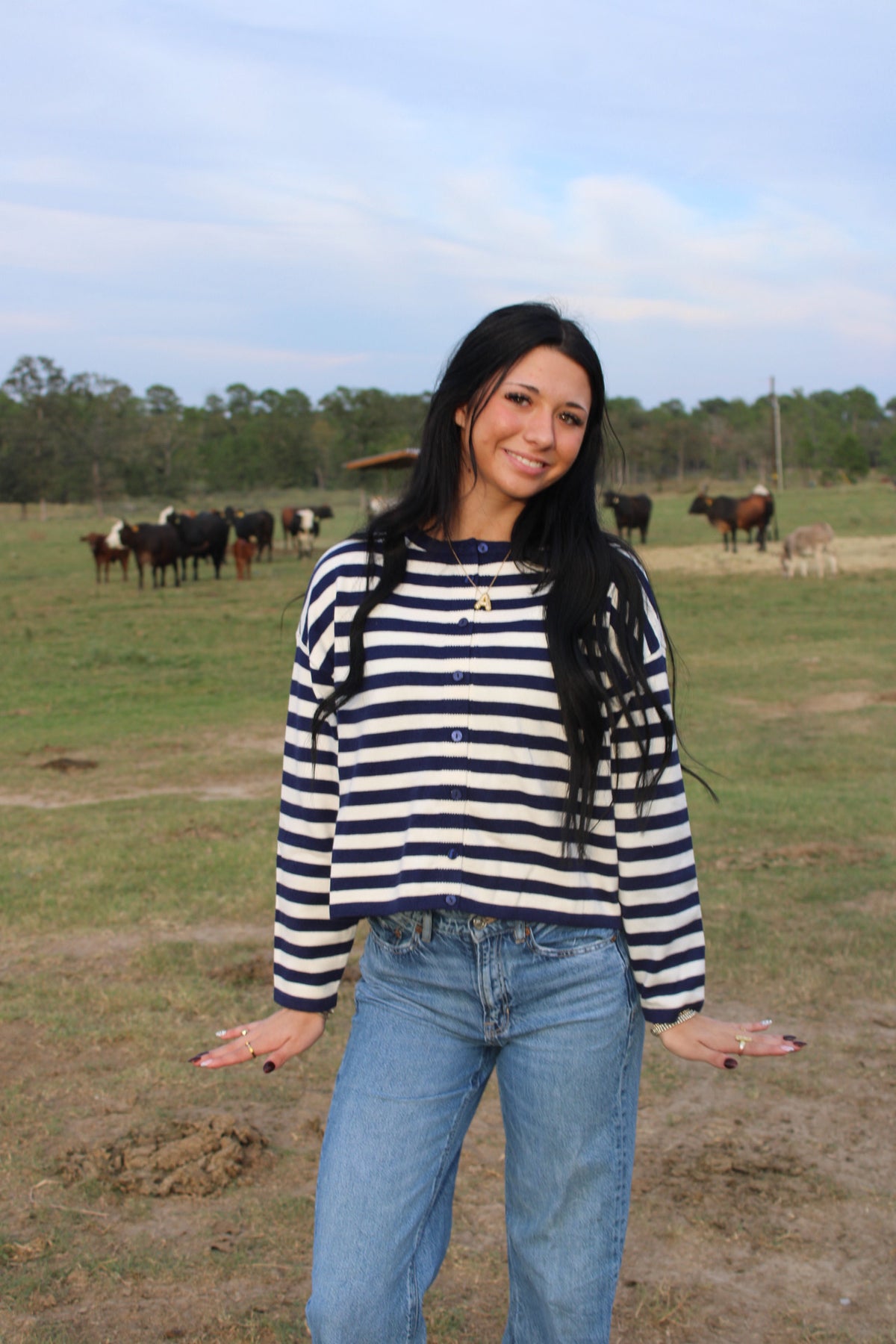Navy Darling Cardigan