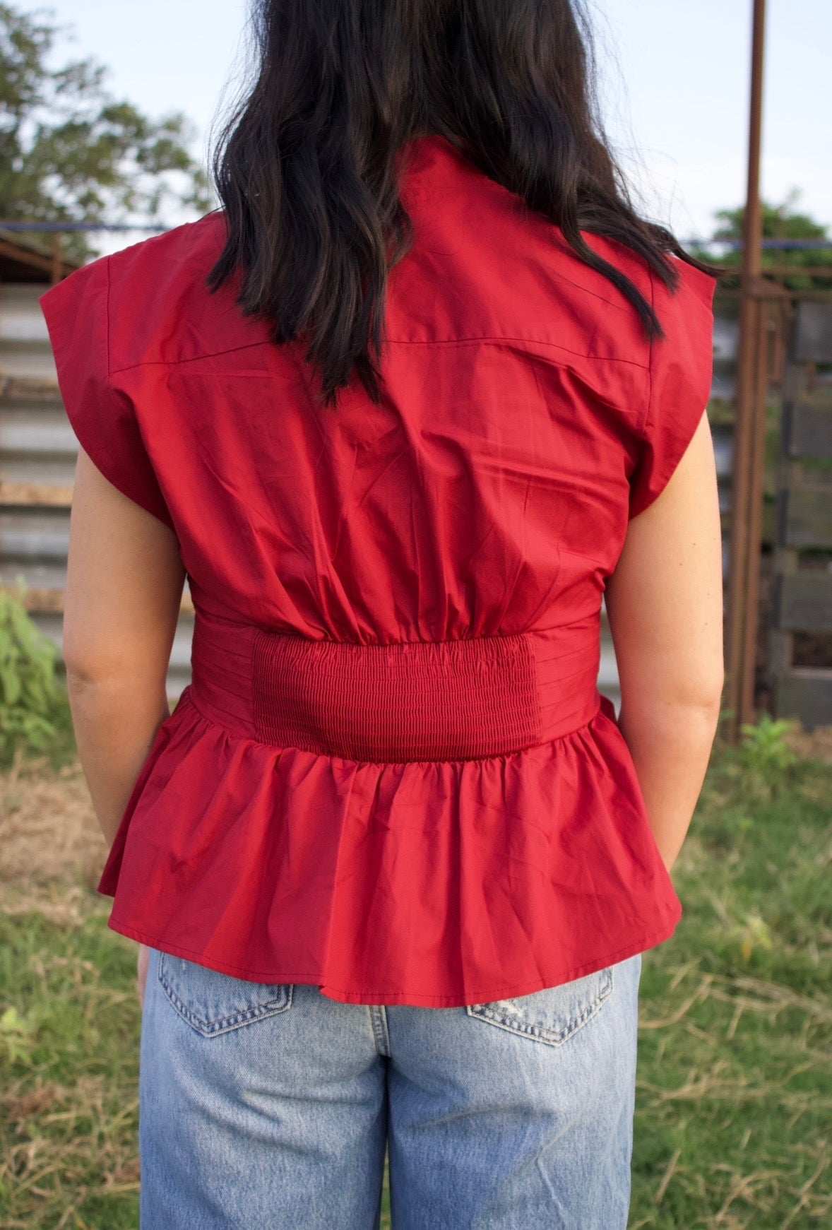 Red Velvet Top