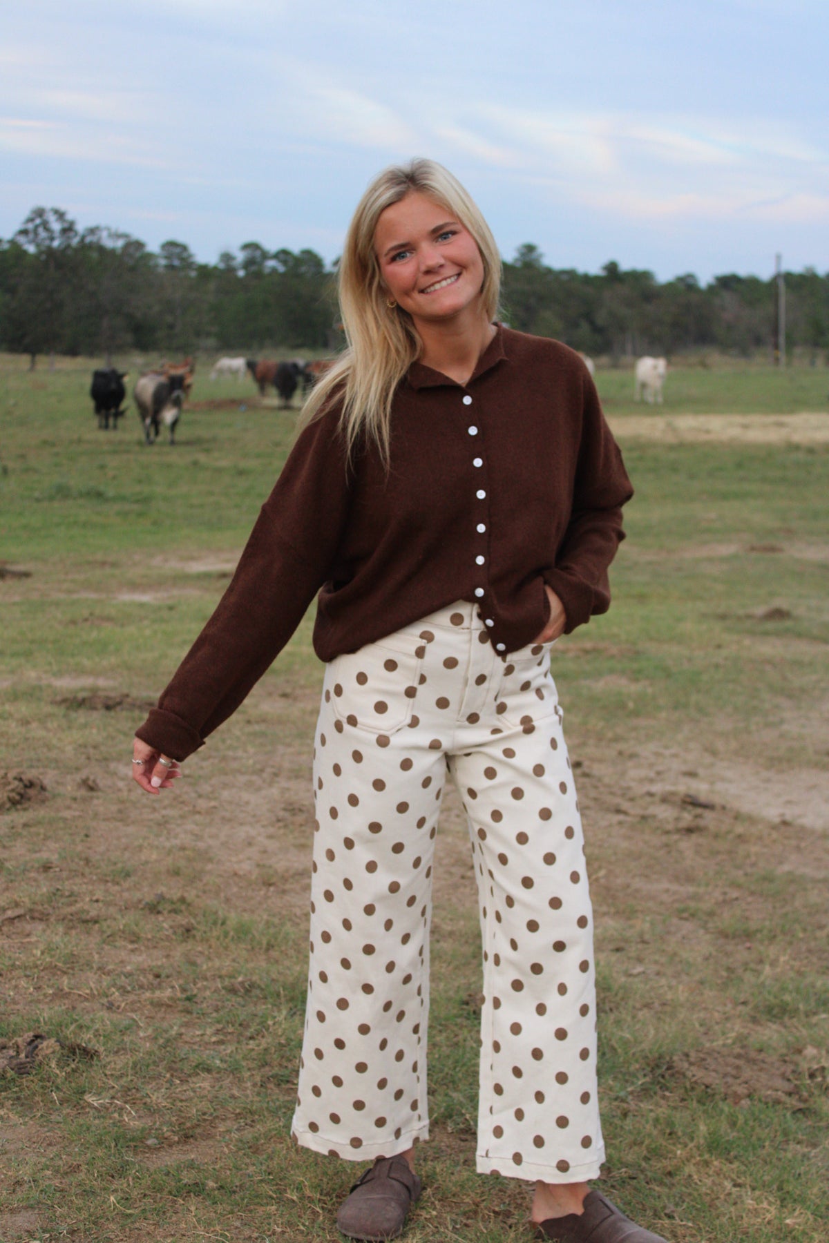 Latte Dot Pants