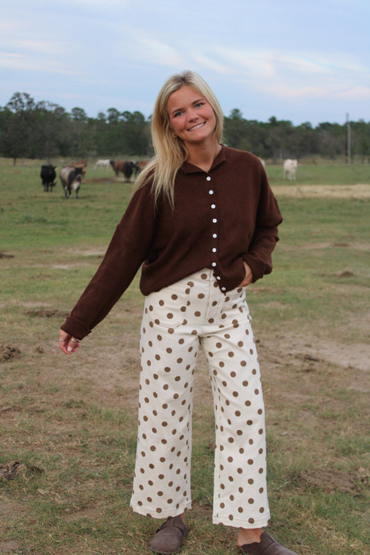 Latte Dot Pants