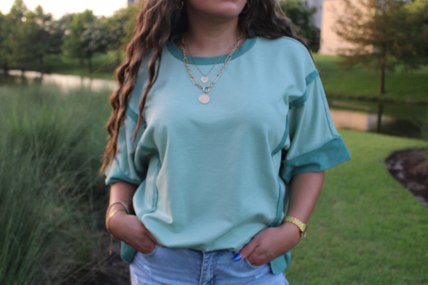 Sage Breeze Top