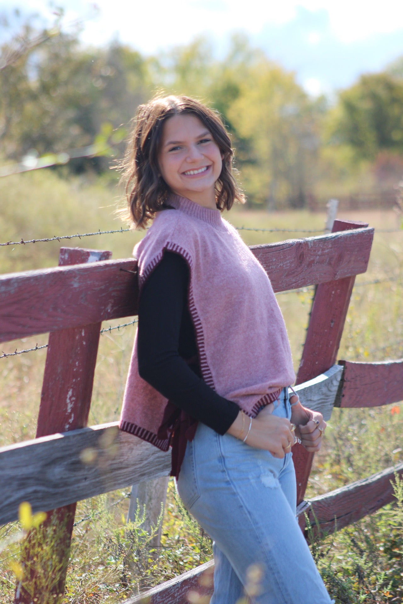 Cranberry Knit Sweater